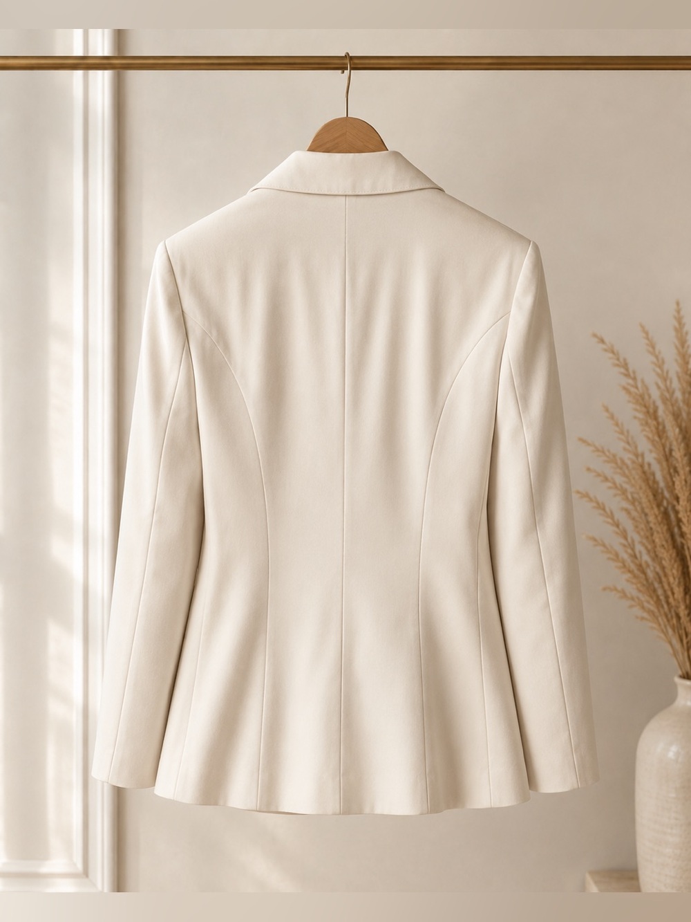 Vintage 1960s 70s Modern Miss Made in Canada Ivory Tailored Blazer XS - S - Picture 2 of 4